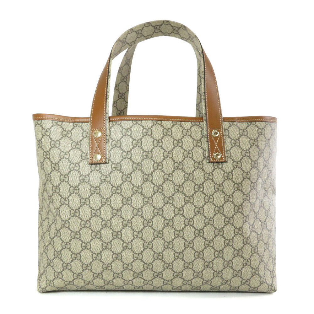 Gucci GG Supreme Sherry Line Tote Bag Brown - Picture 2 of 11